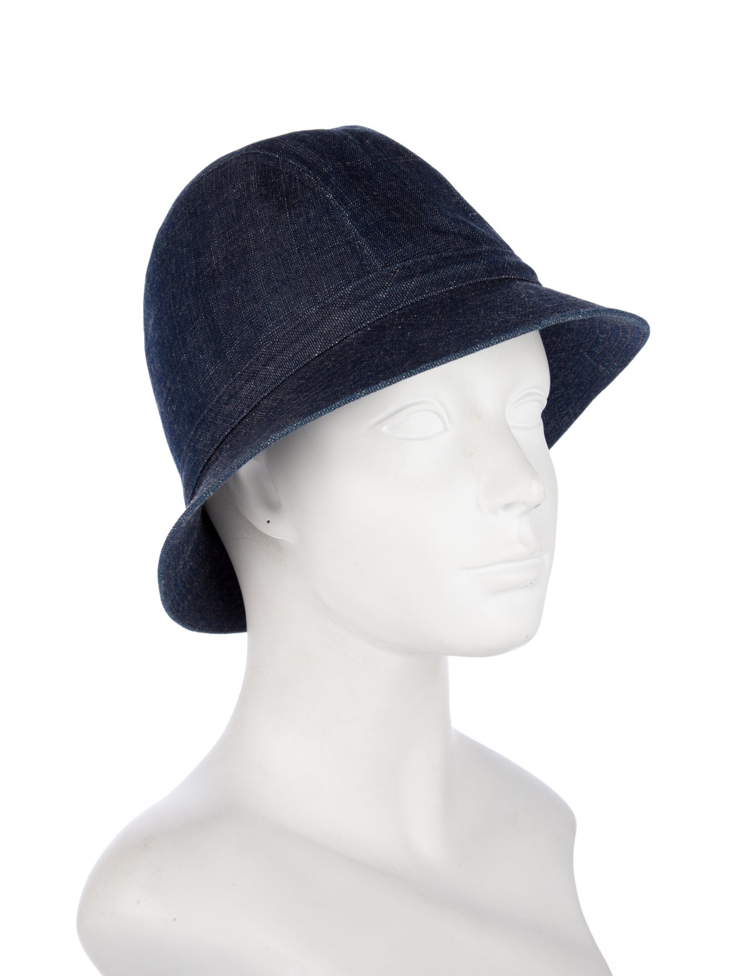 Philip Treacy Brimmed Denim Hat