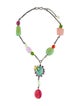Philippe Ferrandis Crystal & Bead Lavalier Necklace