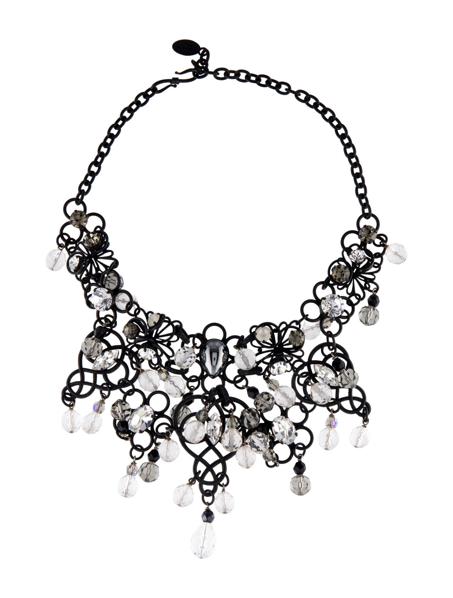 Philippe Ferrandis Crystal Collar Necklace
