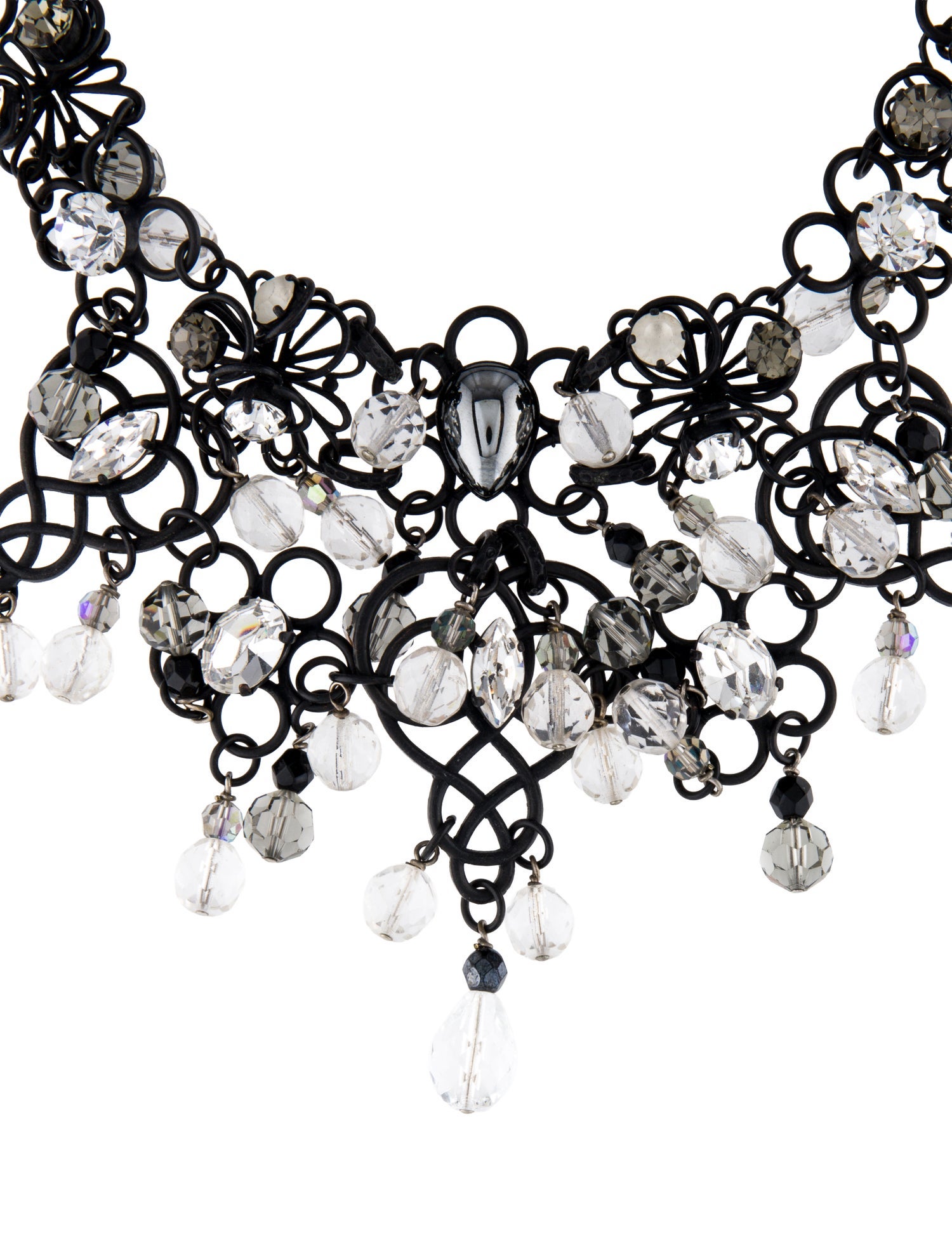 Philippe Ferrandis Crystal Collar Necklace