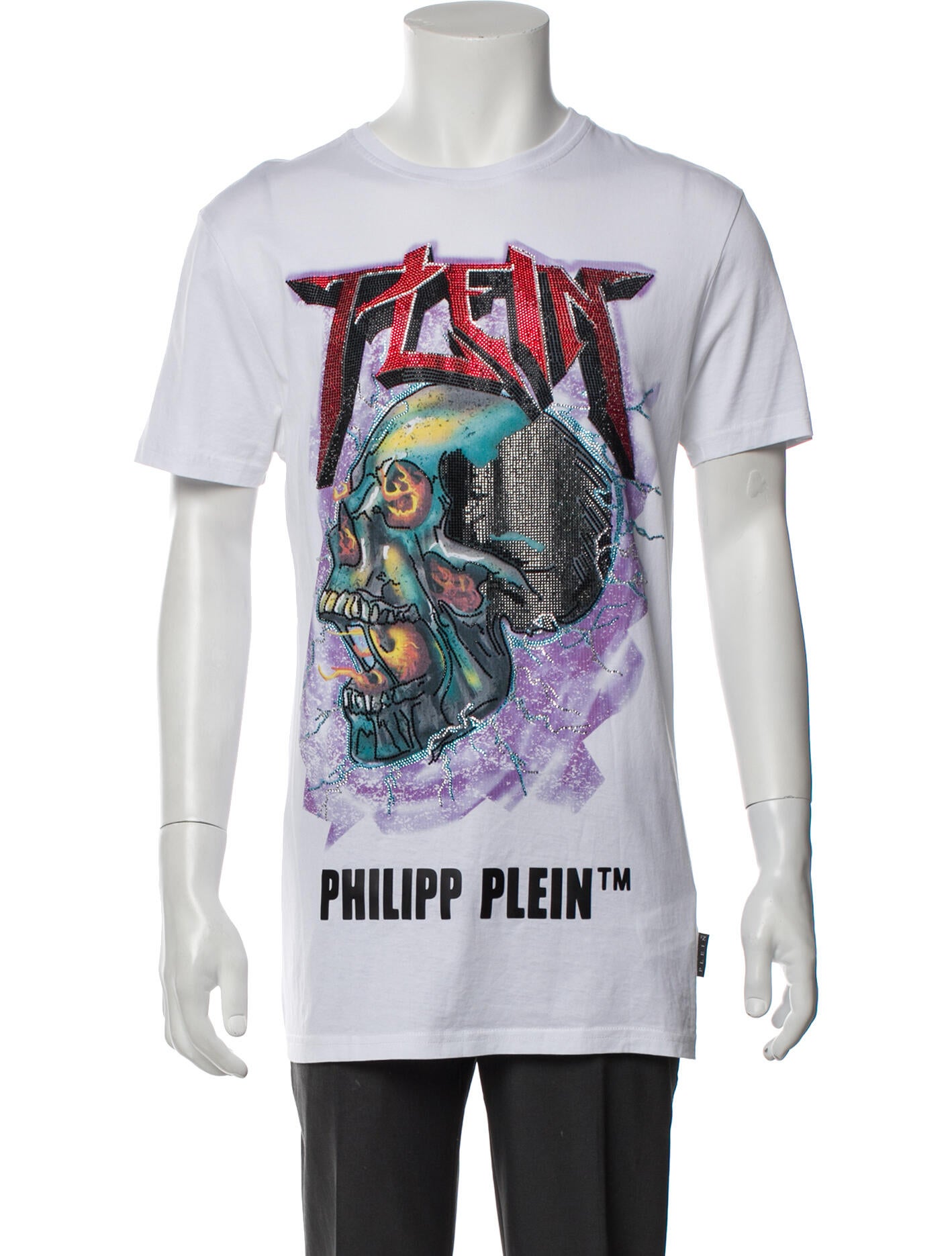 Philipp Plein Graphic Print Crew Neck T-Shirt