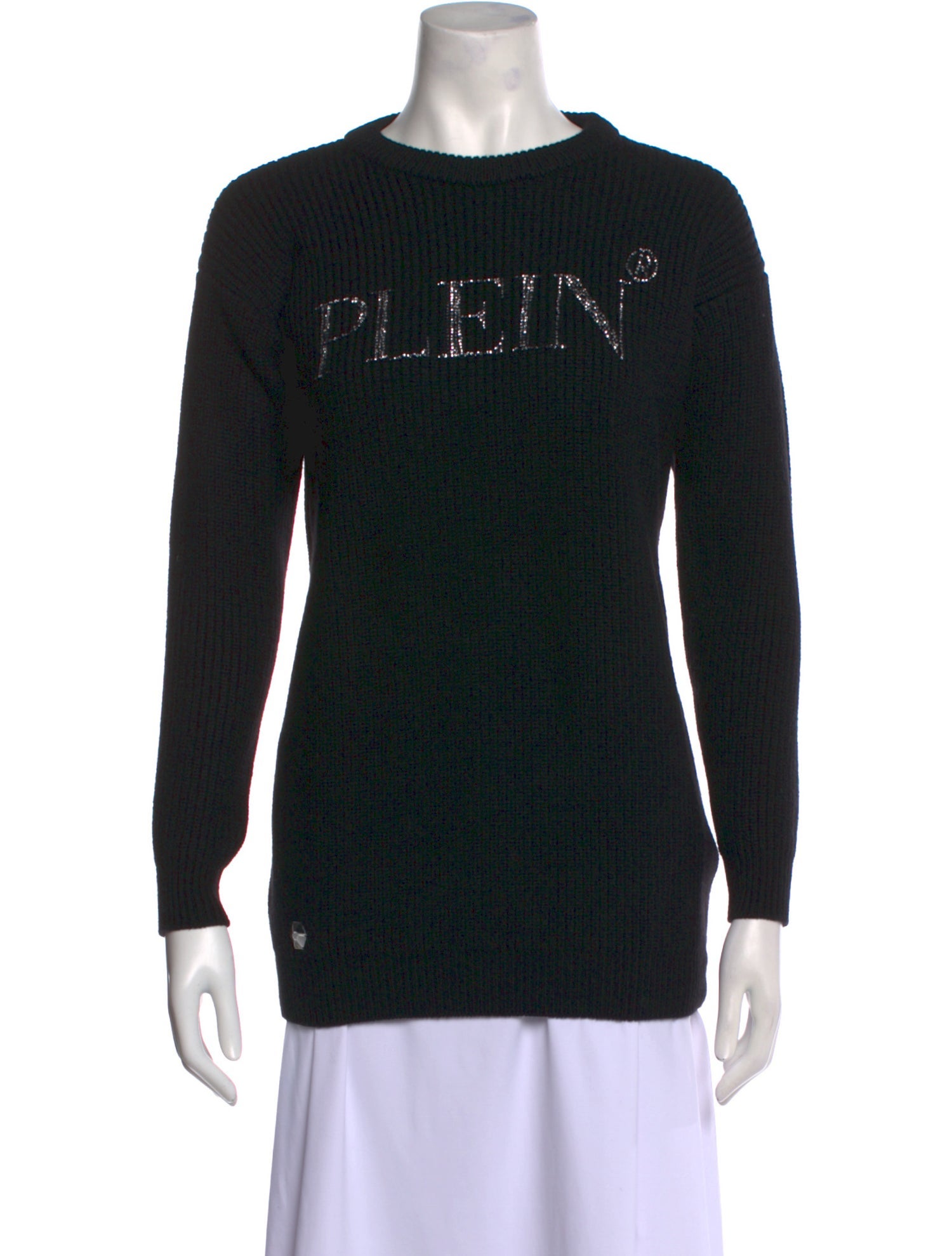 Philipp Plein Wool Graphic Print Sweater