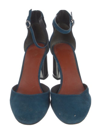 Philipp Plein Suede D'Orsay Pumps