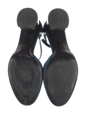 Philipp Plein Suede D'Orsay Pumps