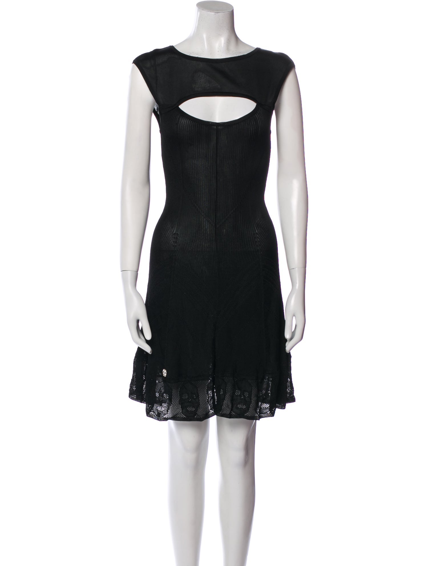 Philipp Plein Angora Mini Dress