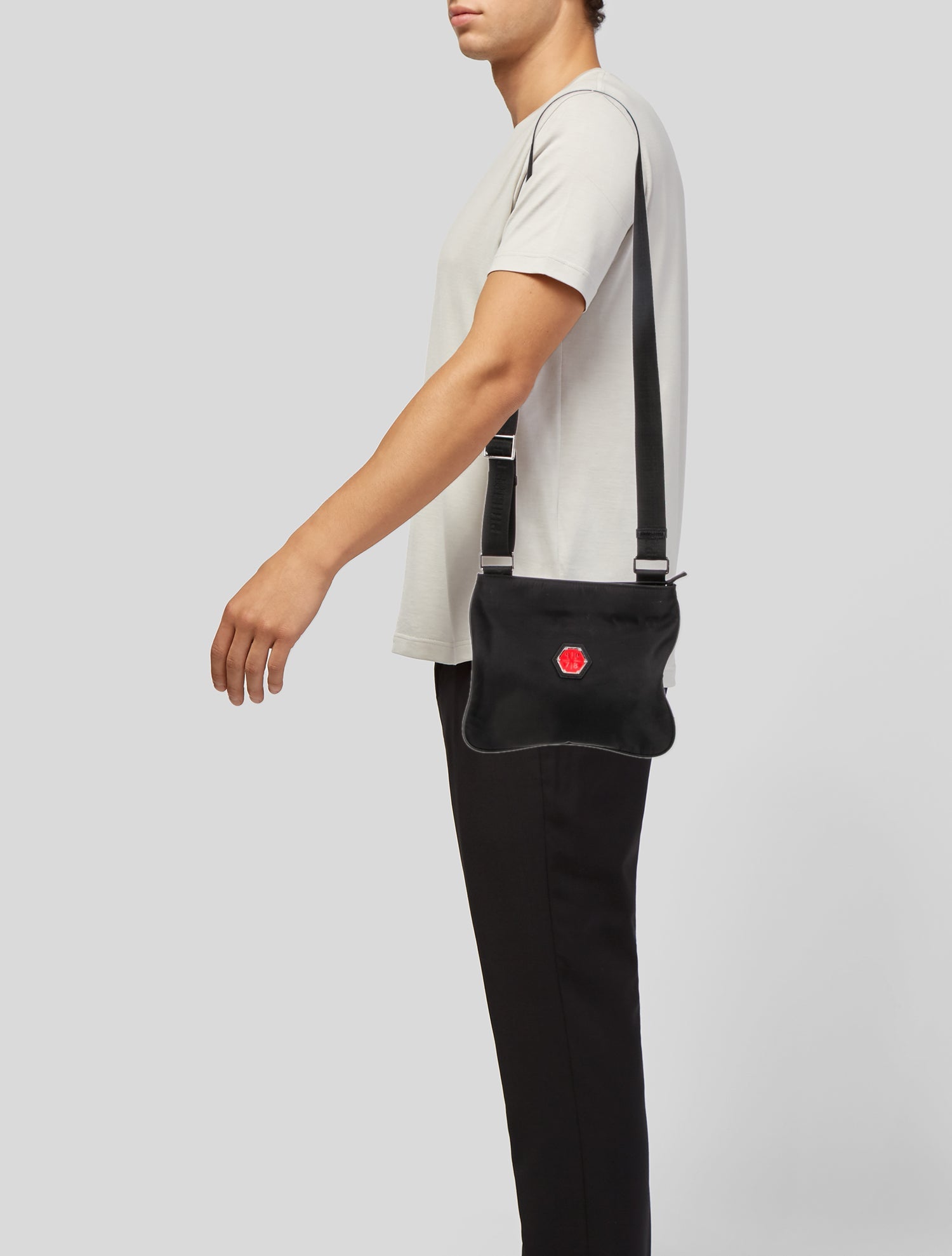 Philipp Plein Nylon Messenger Bag