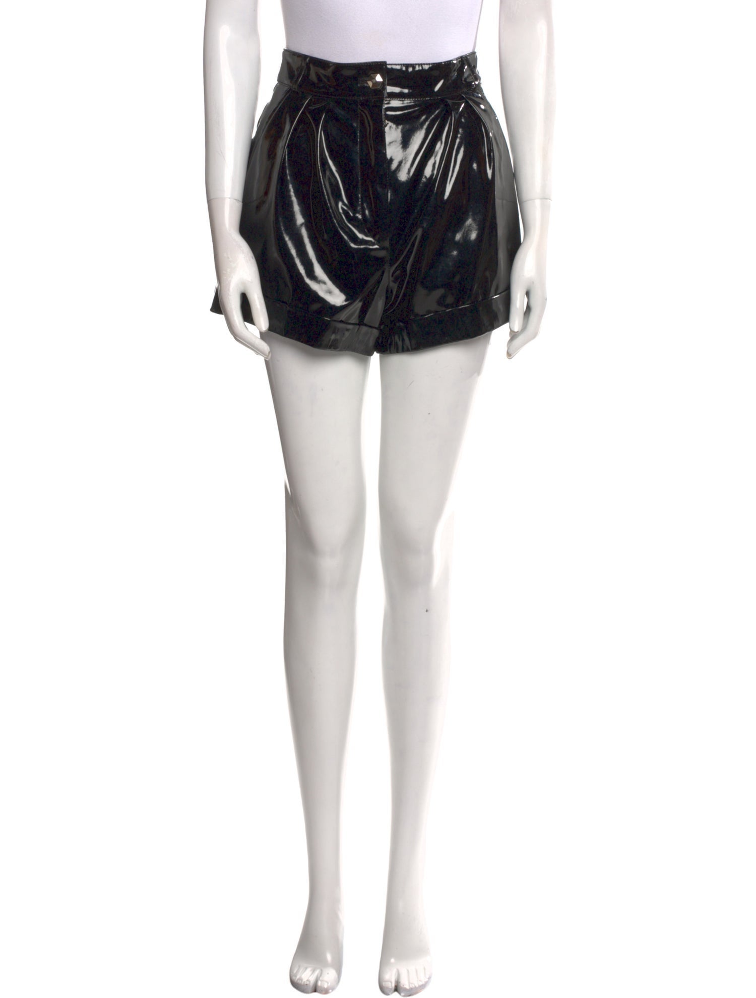 Philipp Plein Lambskin Mini Shorts