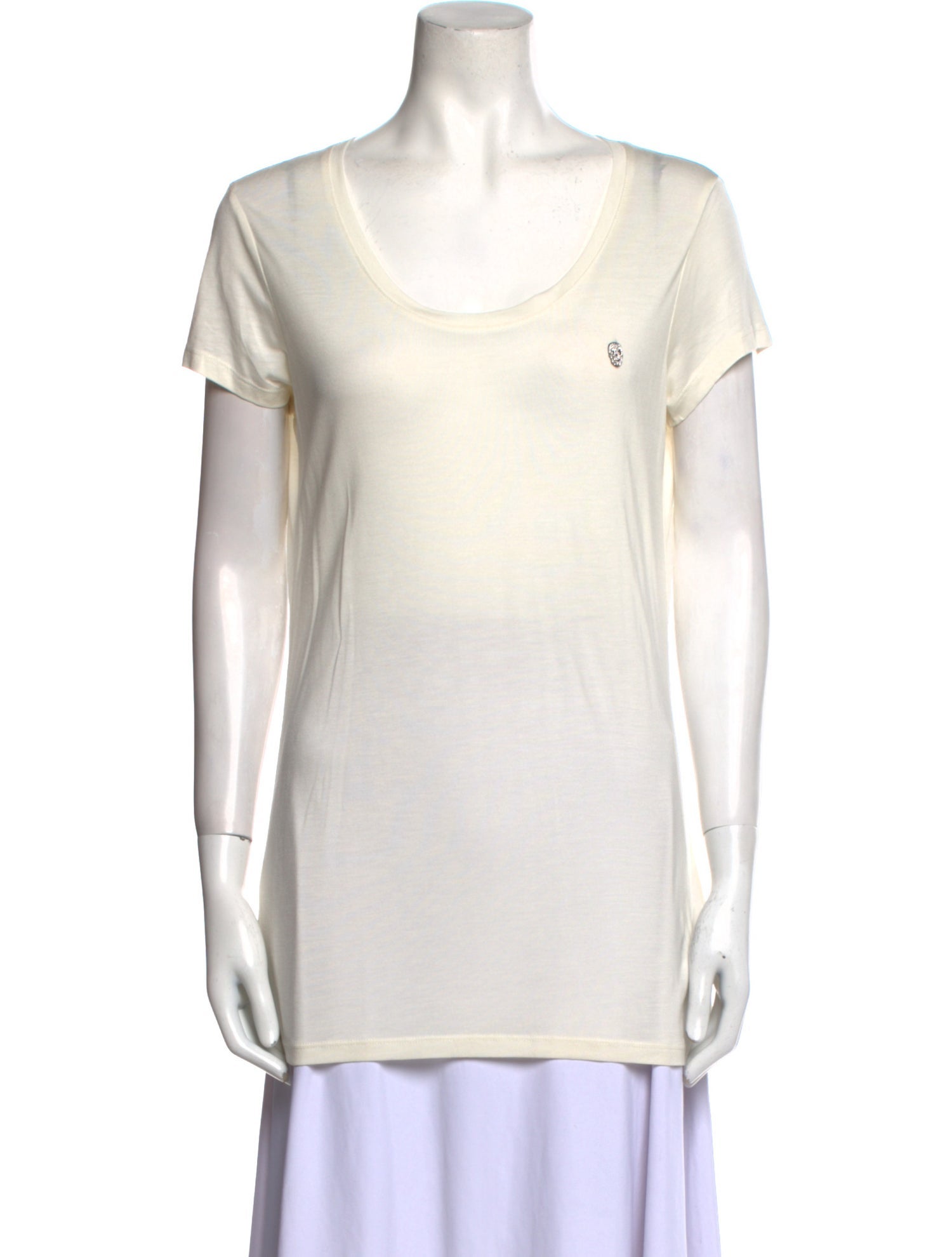 Philipp Plein Scoop Neck Short Sleeve T-Shirt