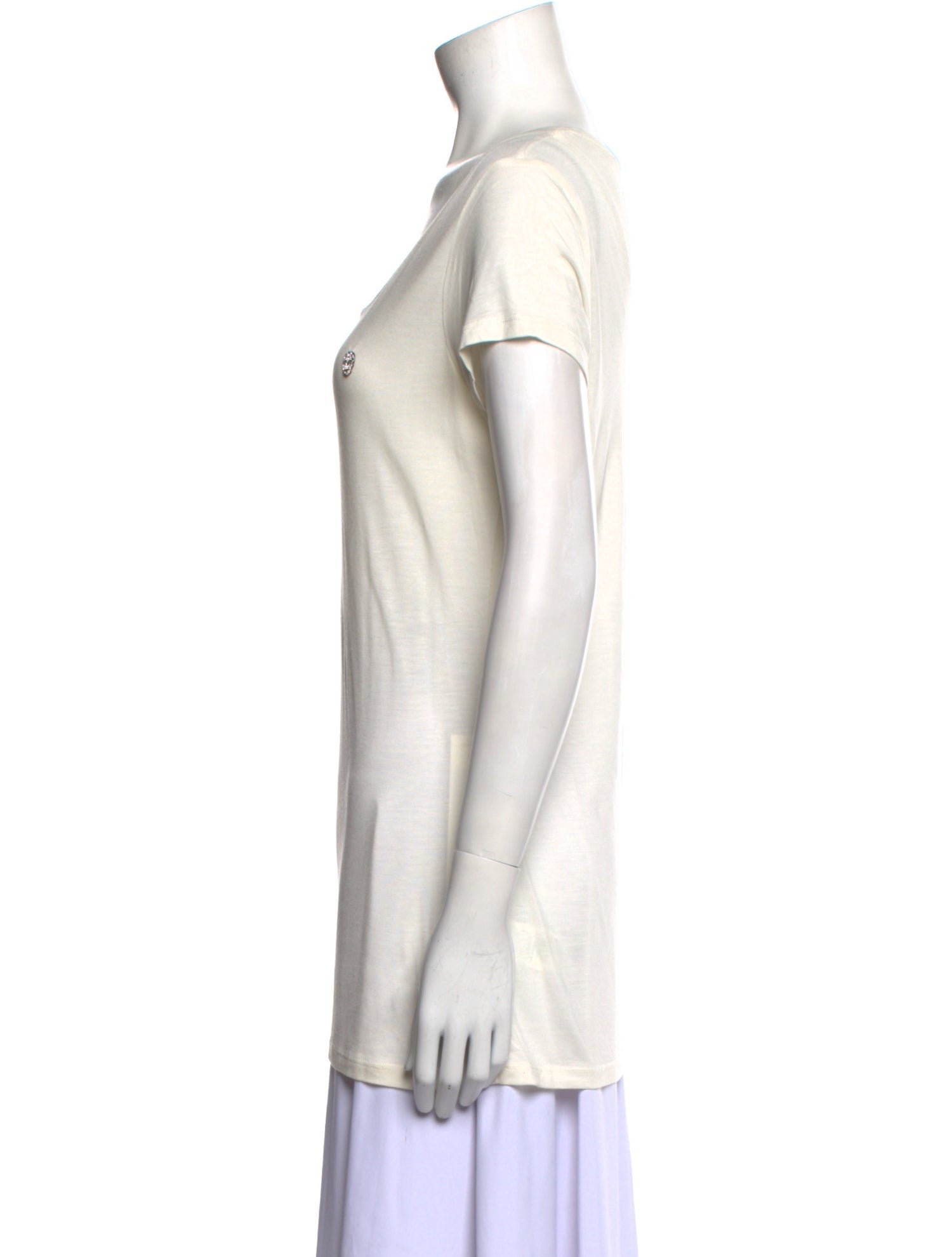 Philipp Plein Scoop Neck Short Sleeve T-Shirt