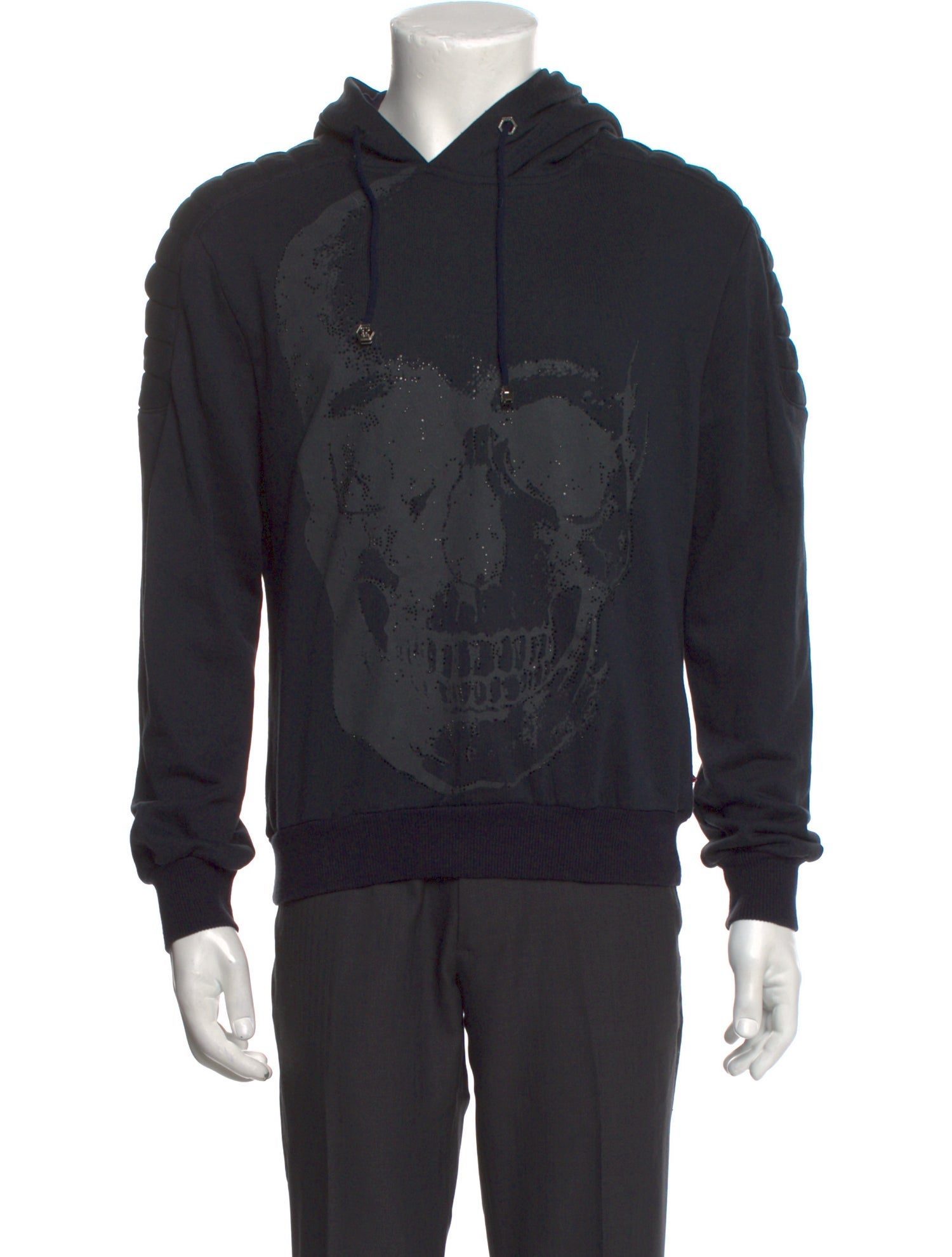 Philipp Plein Graphic Print Crew Neck Hoodie