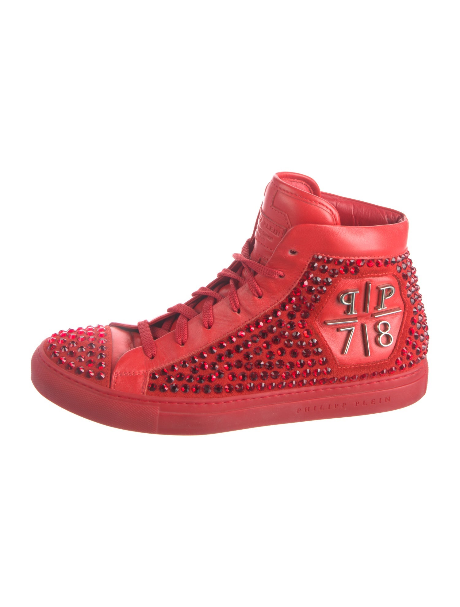 Philipp Plein Suede Printed Sneakers