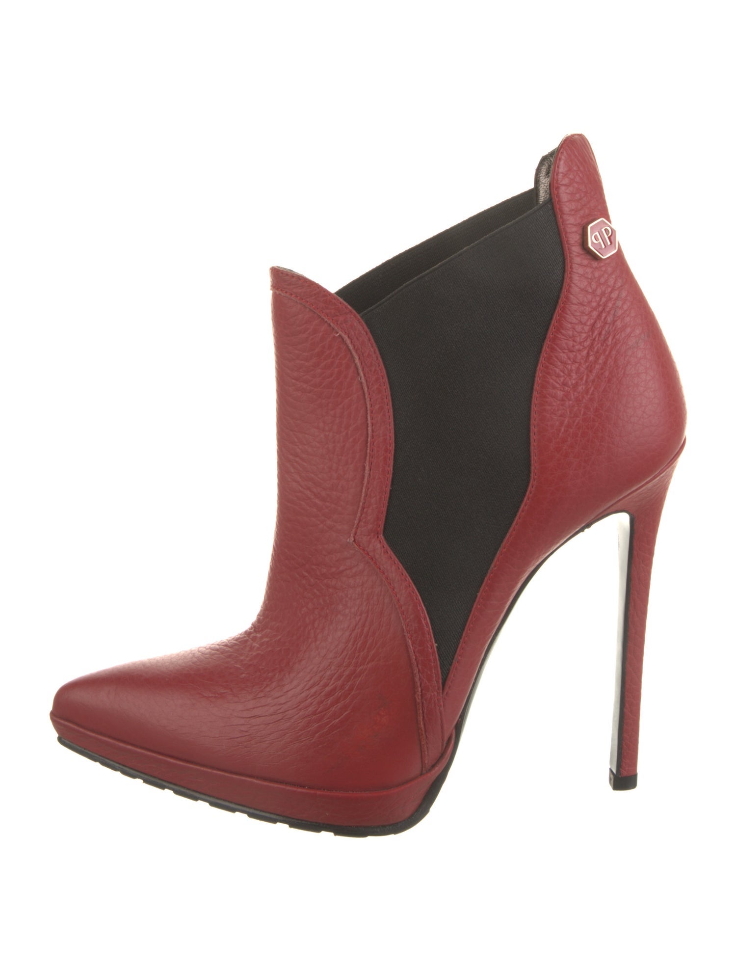 Philipp Plein Leather Chelsea Boots