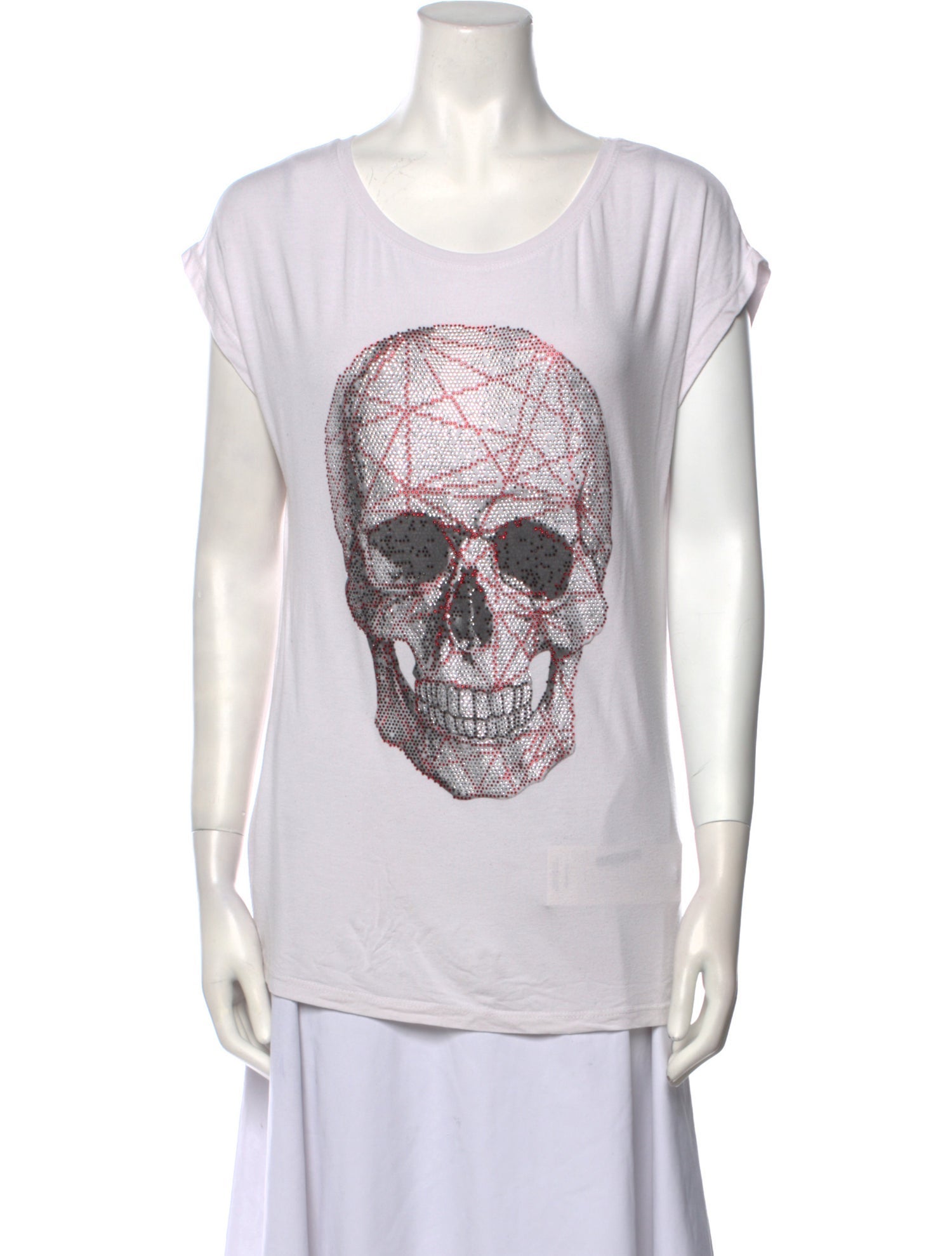 Philipp Plein Graphic Print Scoop Neck T-Shirt