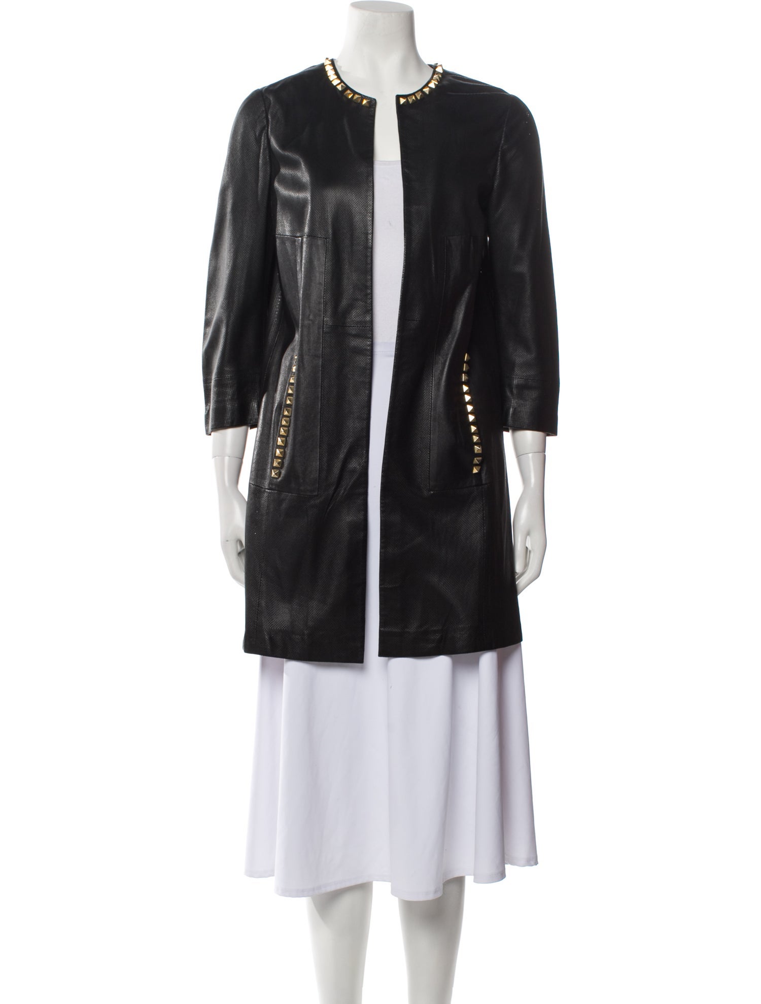 Philipp Plein Leather Evening Jacket