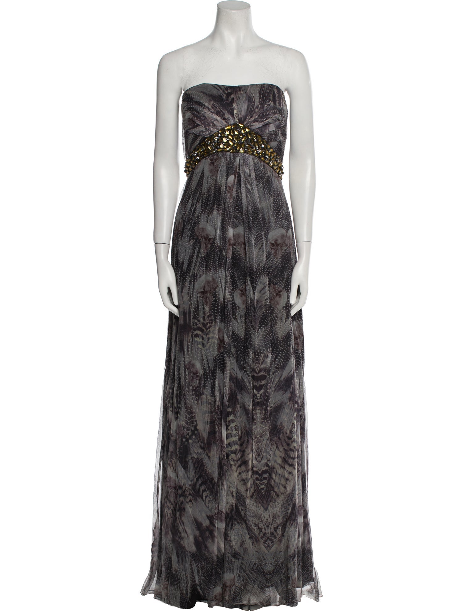 Philipp Plein Printed Long Dress