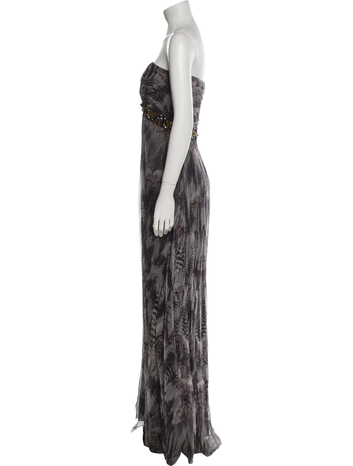 Philipp Plein Printed Long Dress
