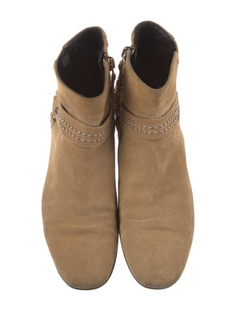 Philipp Plein Suede Moto Boots