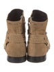Philipp Plein Suede Moto Boots
