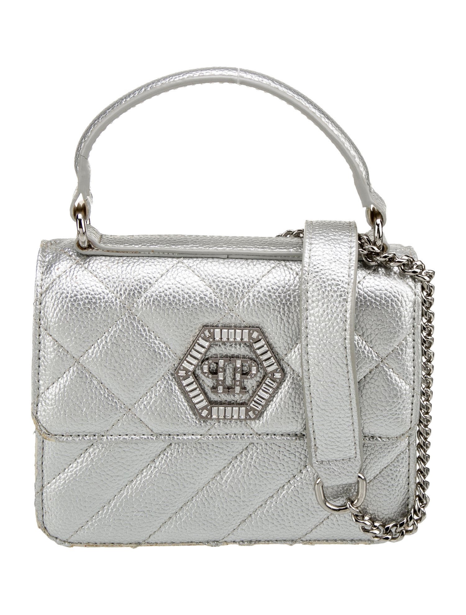 Philipp Plein Leather Shoulder Bag