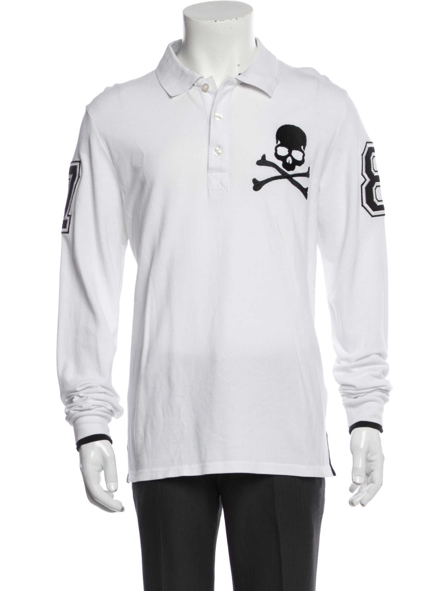 Philipp Plein Vintage Graphic Print Polo Shirt