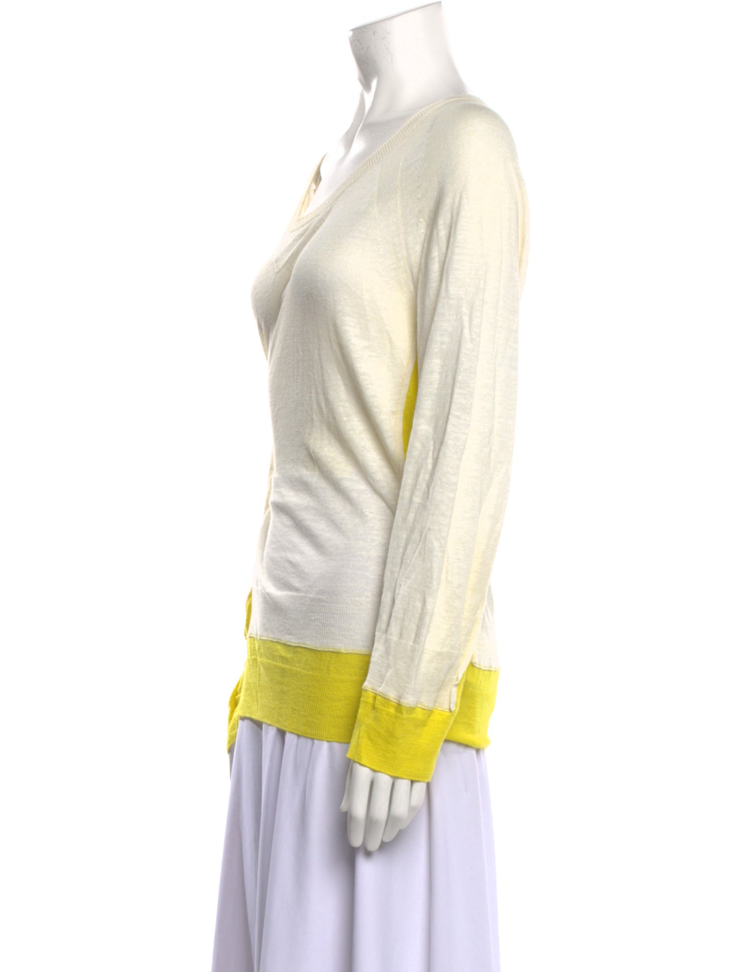 Philipp Plein Linen Scoop Neck Tunic