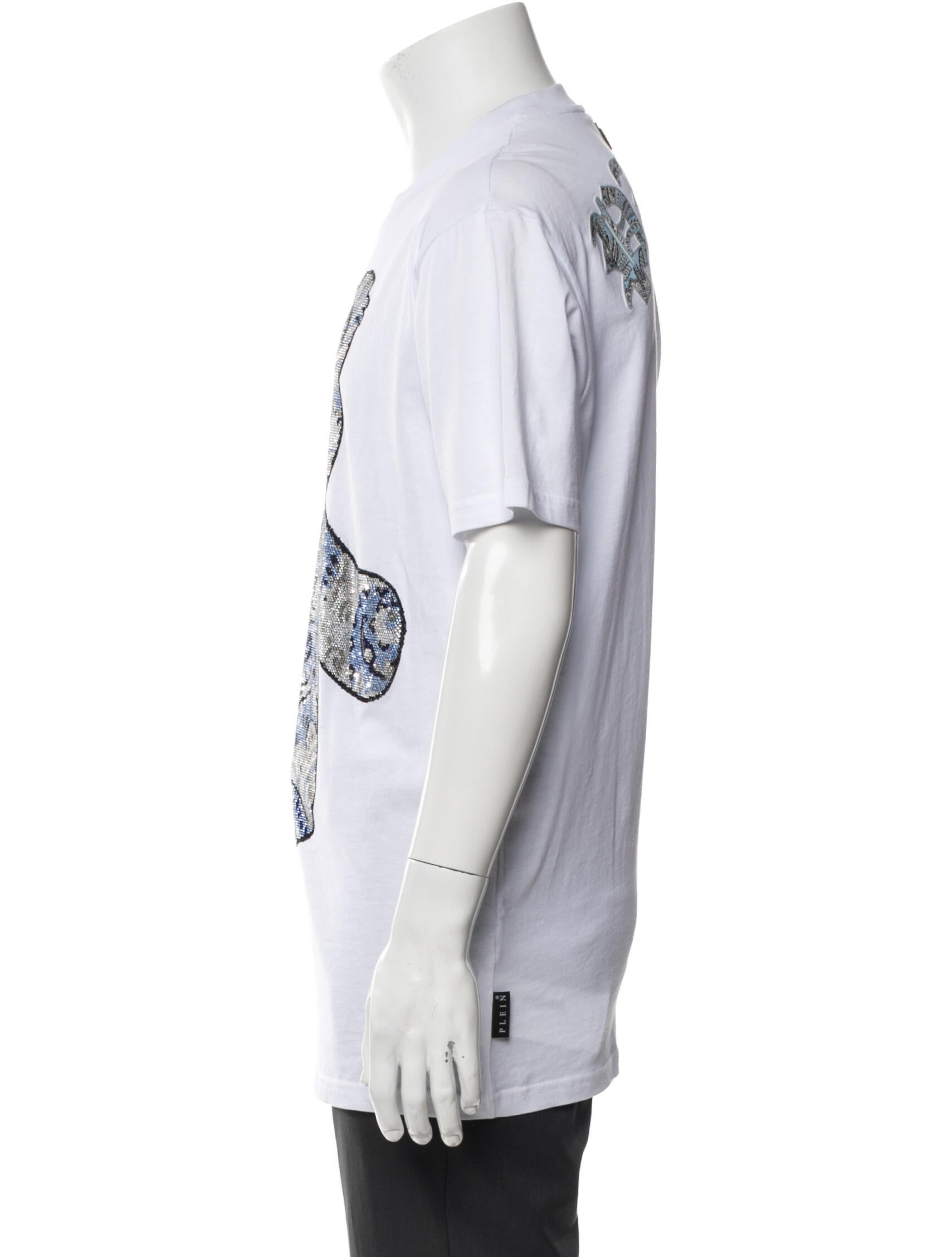 Philipp Plein Graphic Print Crew Neck T-Shirt