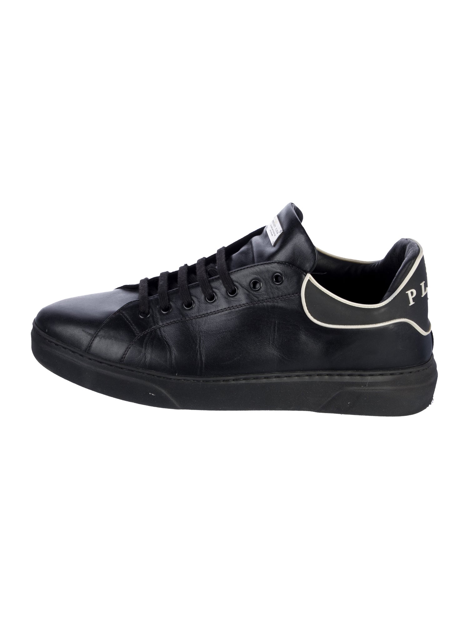 Philipp Plein Leather Printed Sneakers