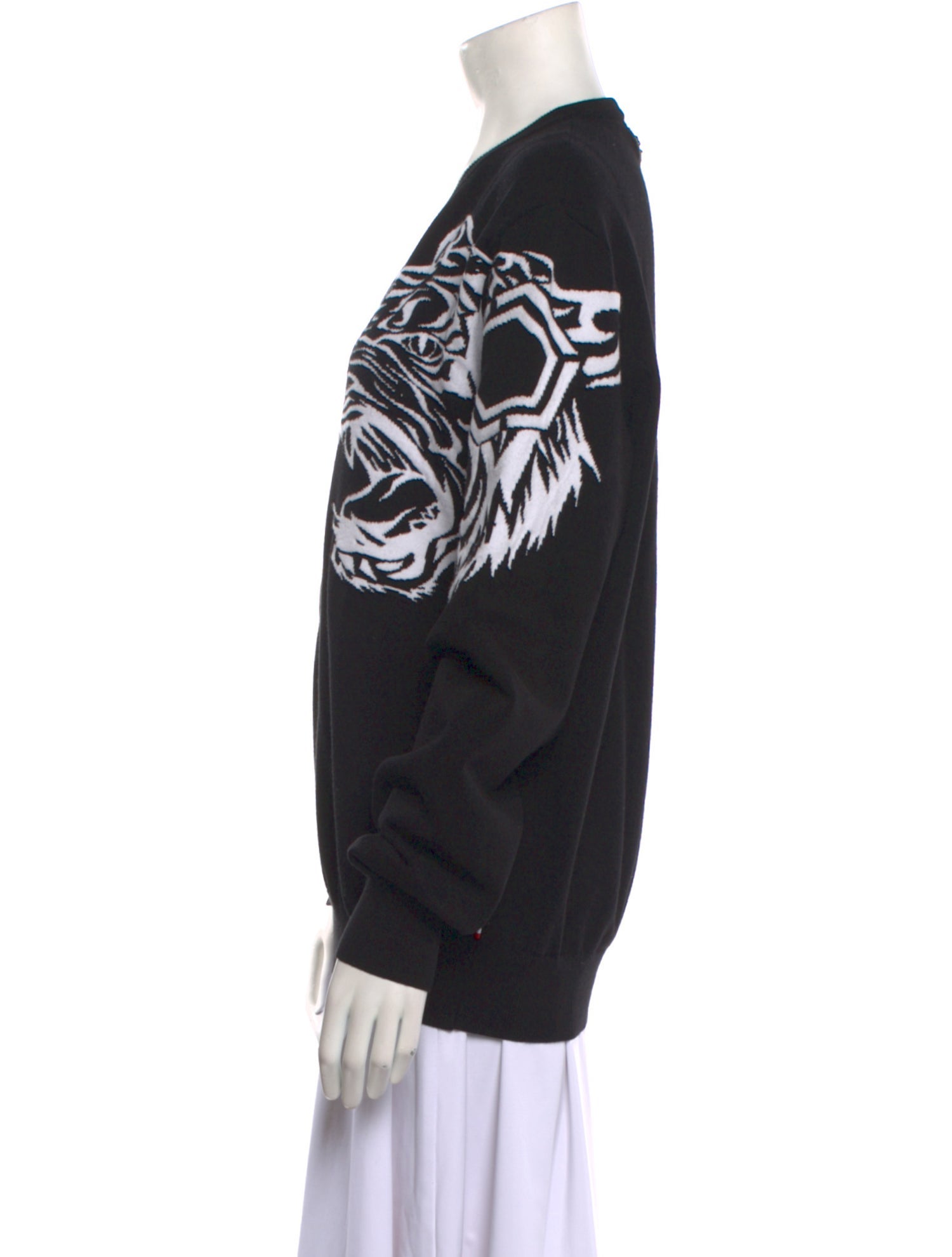 Philipp Plein Printed V-Neck Sweater