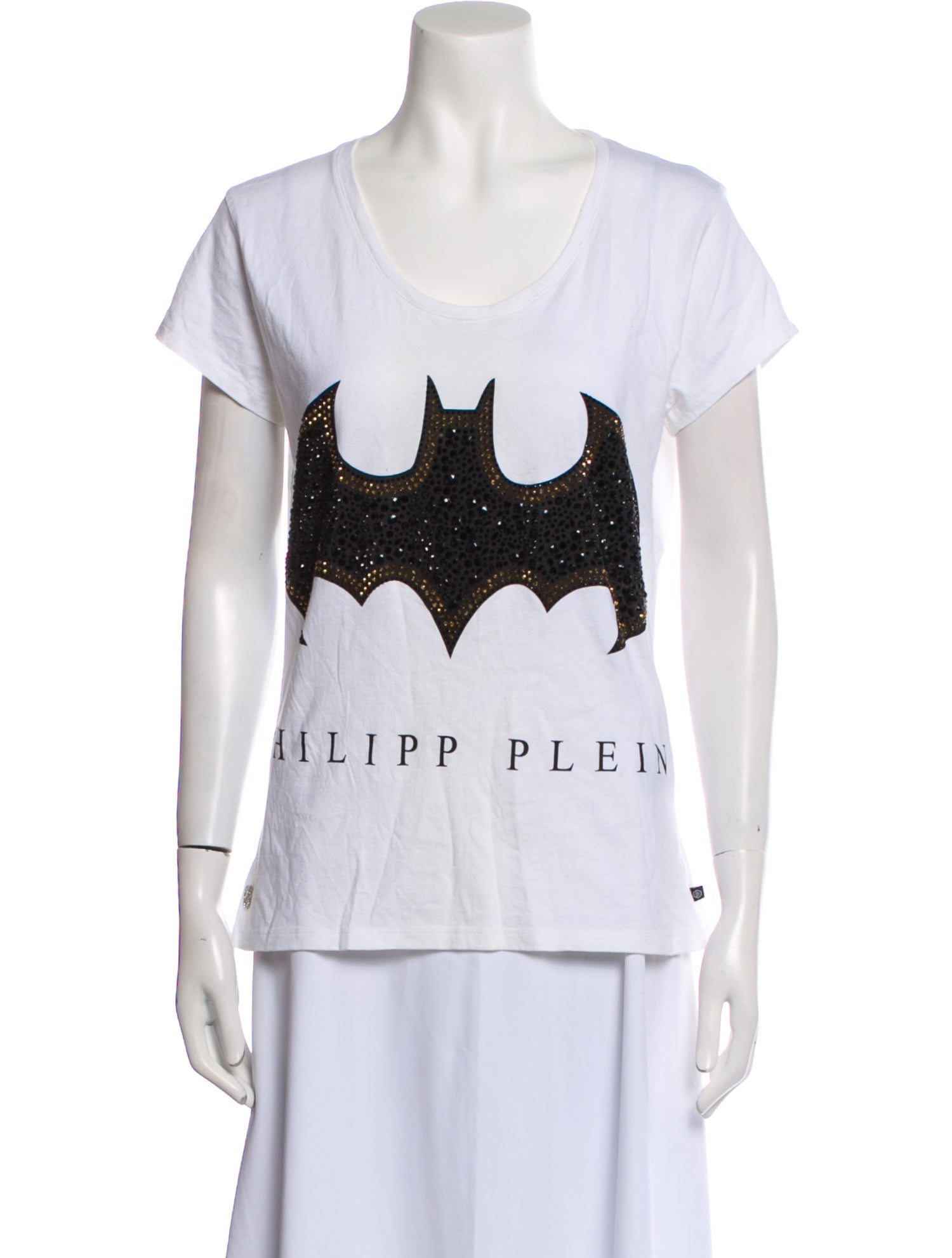 Philipp Plein Graphic Print Scoop Neck T-Shirt