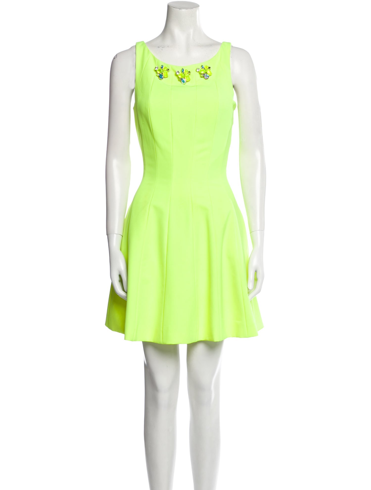 Philipp Plein Scoop Neck Mini Dress