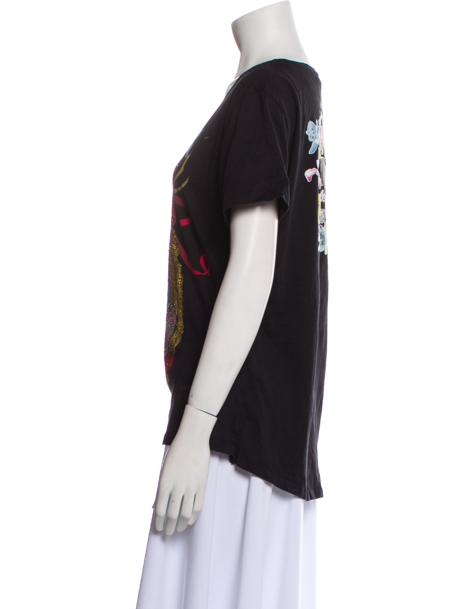 Philipp Plein Graphic Print Crew Neck T-Shirt