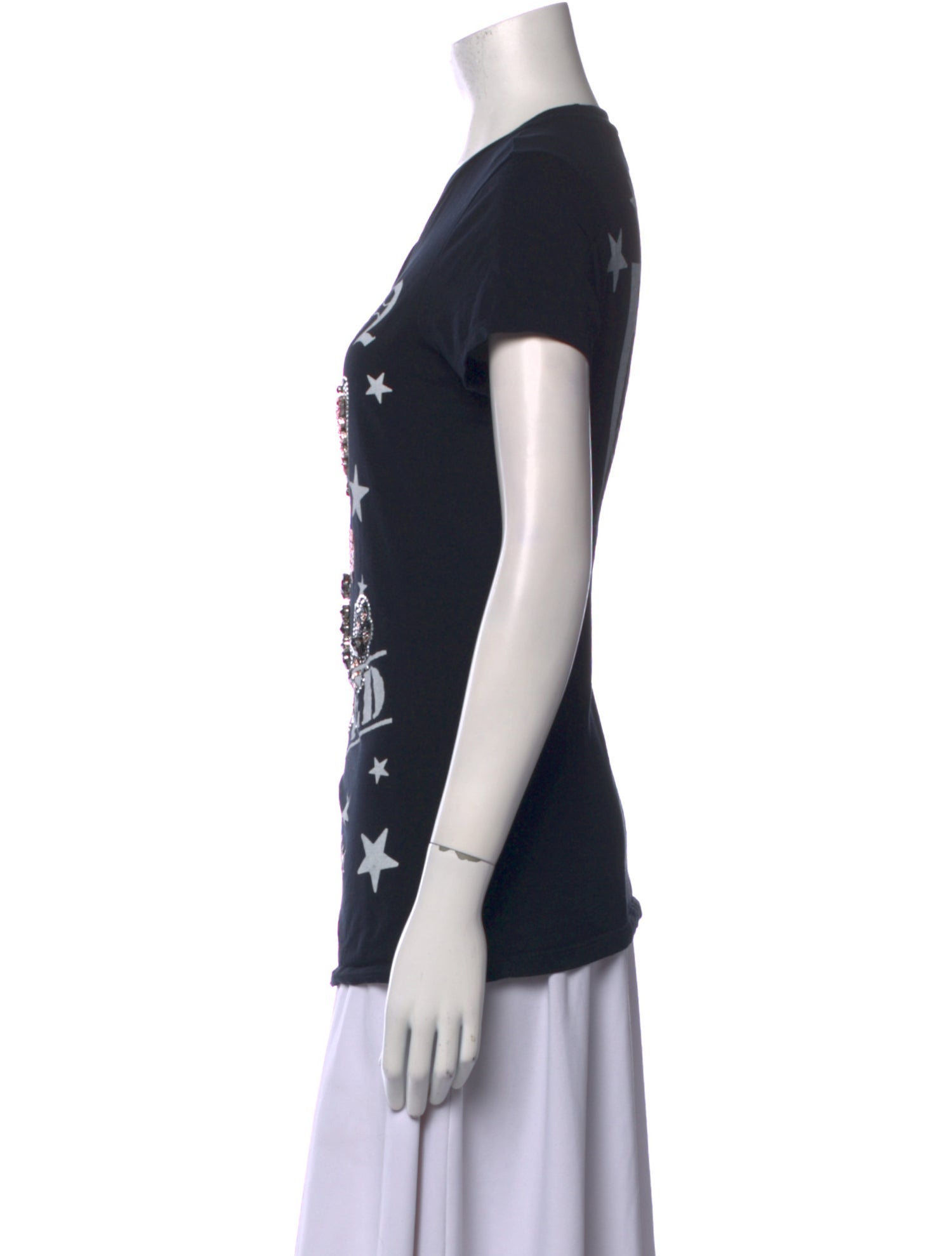 Philipp Plein Graphic Print Crew Neck T-Shirt