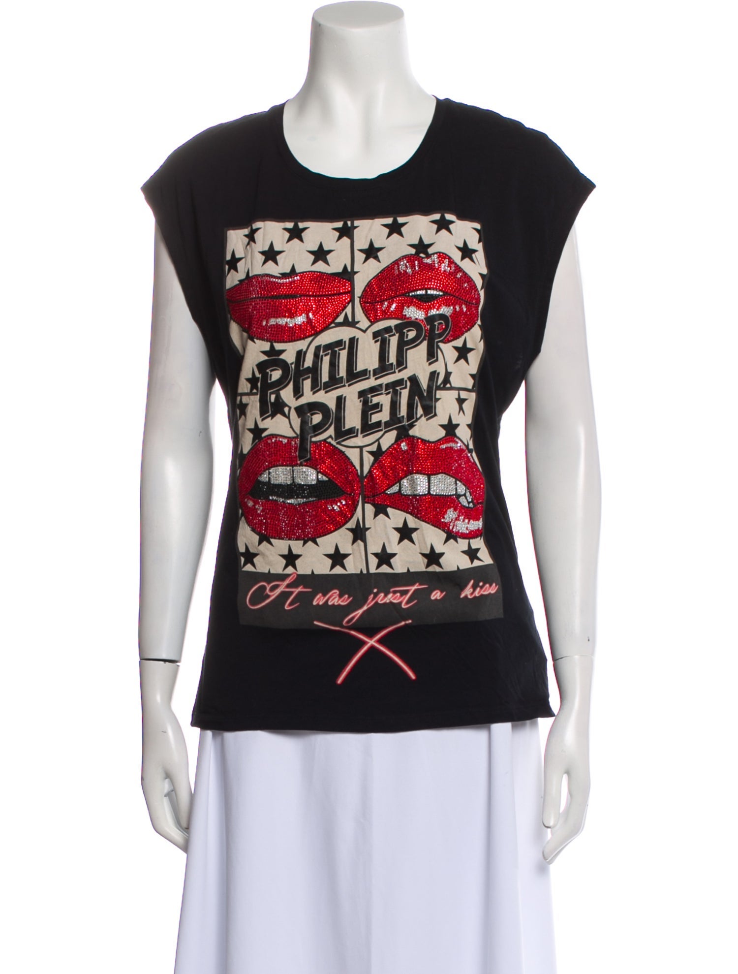 Philipp Plein Graphic Print Crew Neck T-Shirt