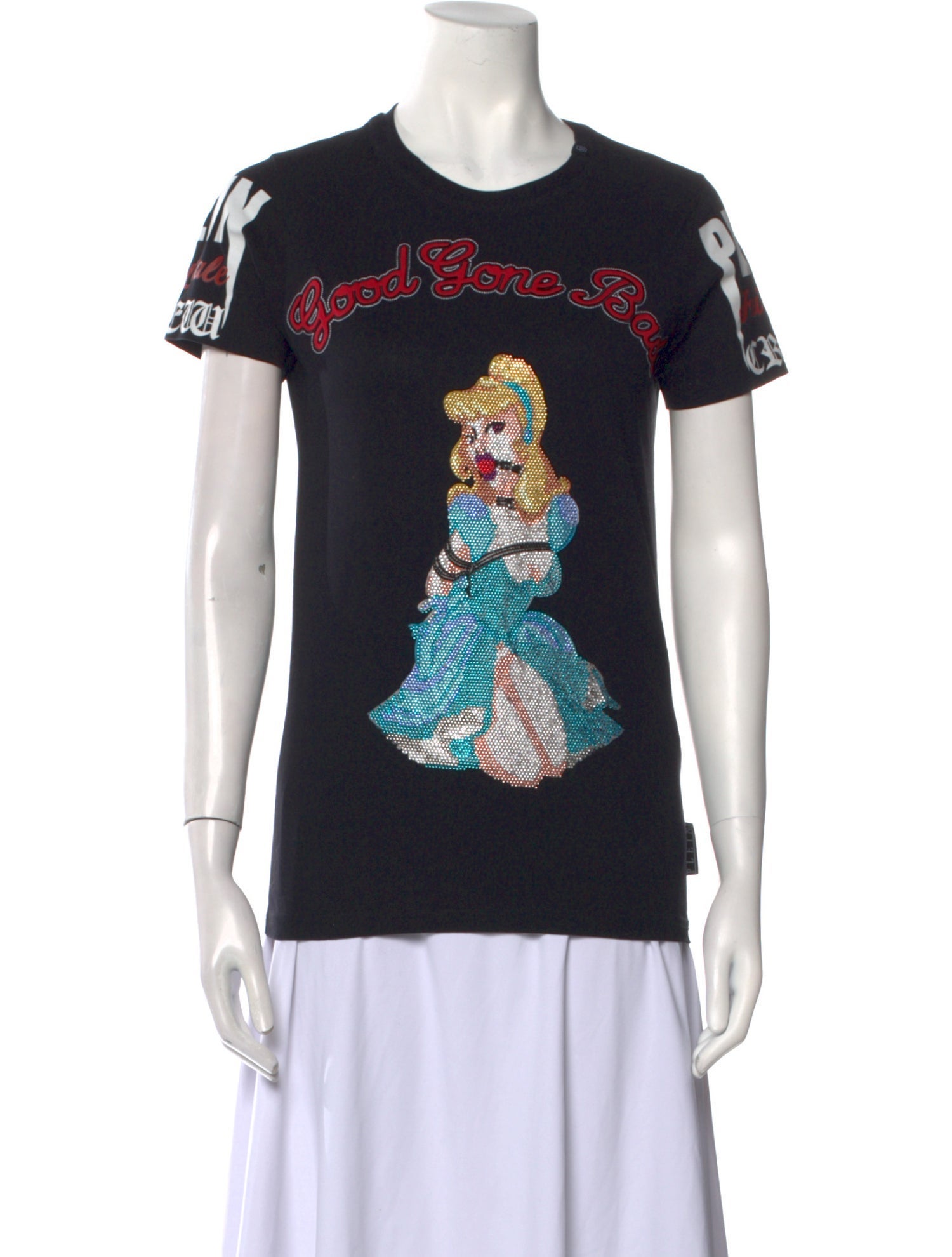 Philipp Plein Graphic Print Crew Neck T-Shirt