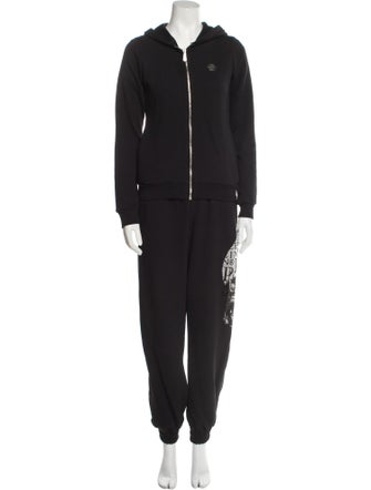 Philipp Plein Crystal Embellishments Pant Set