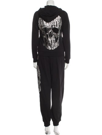 Philipp Plein Crystal Embellishments Pant Set