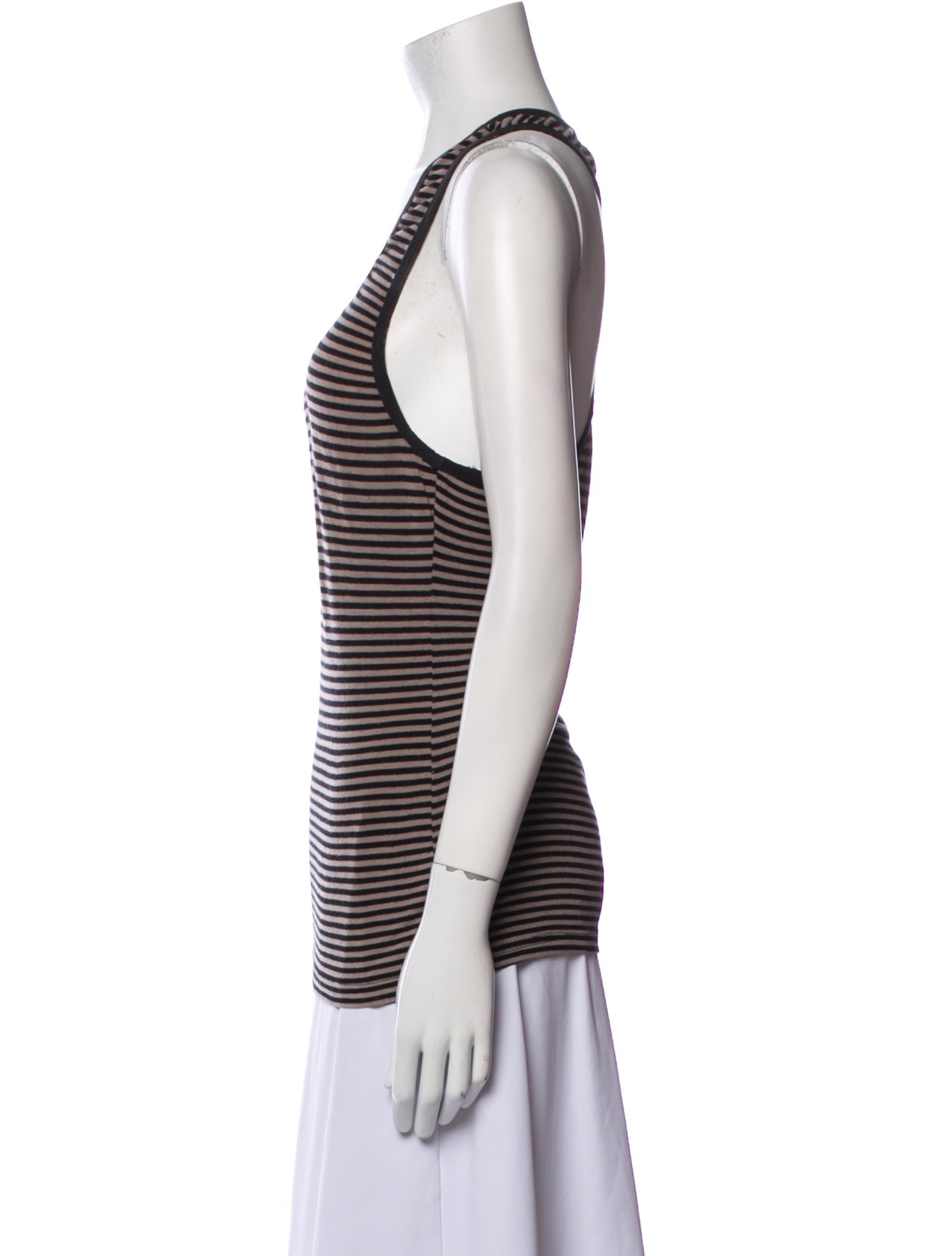 Philipp Plein Striped V-Neck Top