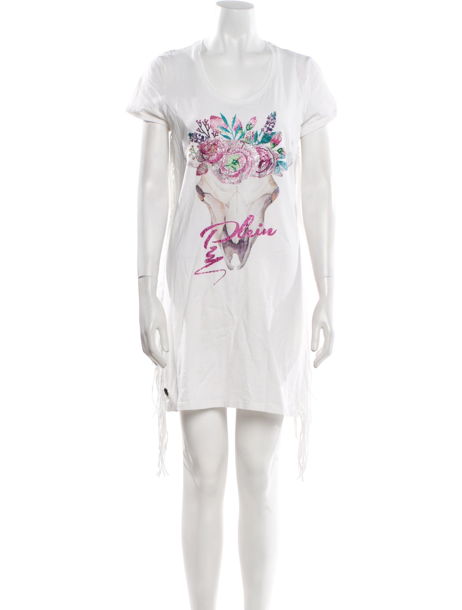 Philipp Plein Graphic Print Mini Dress