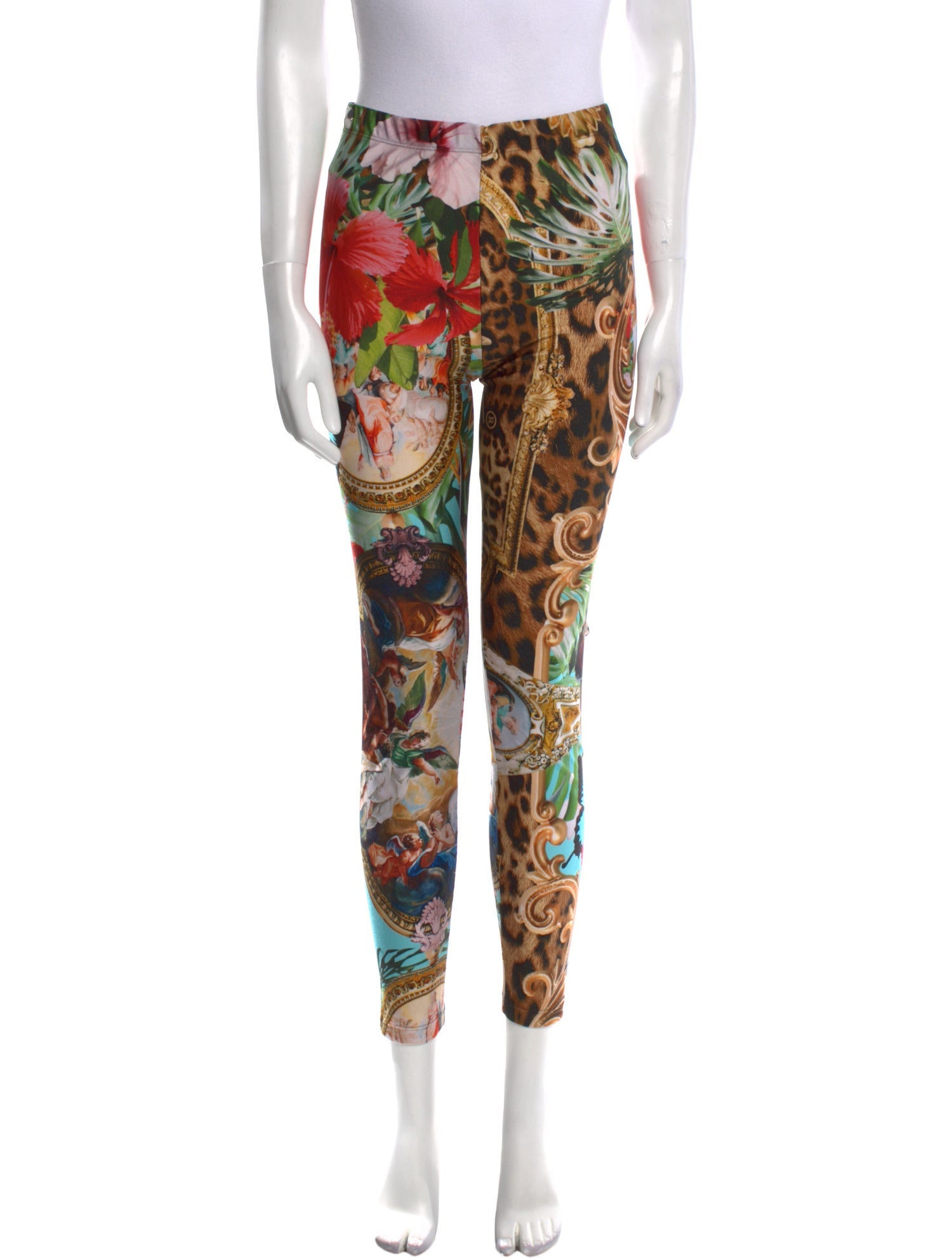 Philipp Plein Printed Skinny Leg Pants