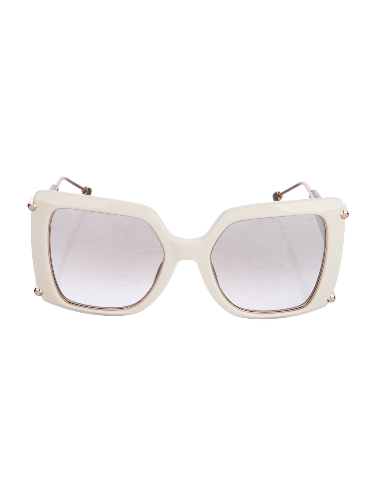 Philipp Plein Oversize Mirrored Sunglasses