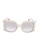 Philipp Plein Oversize Mirrored Sunglasses