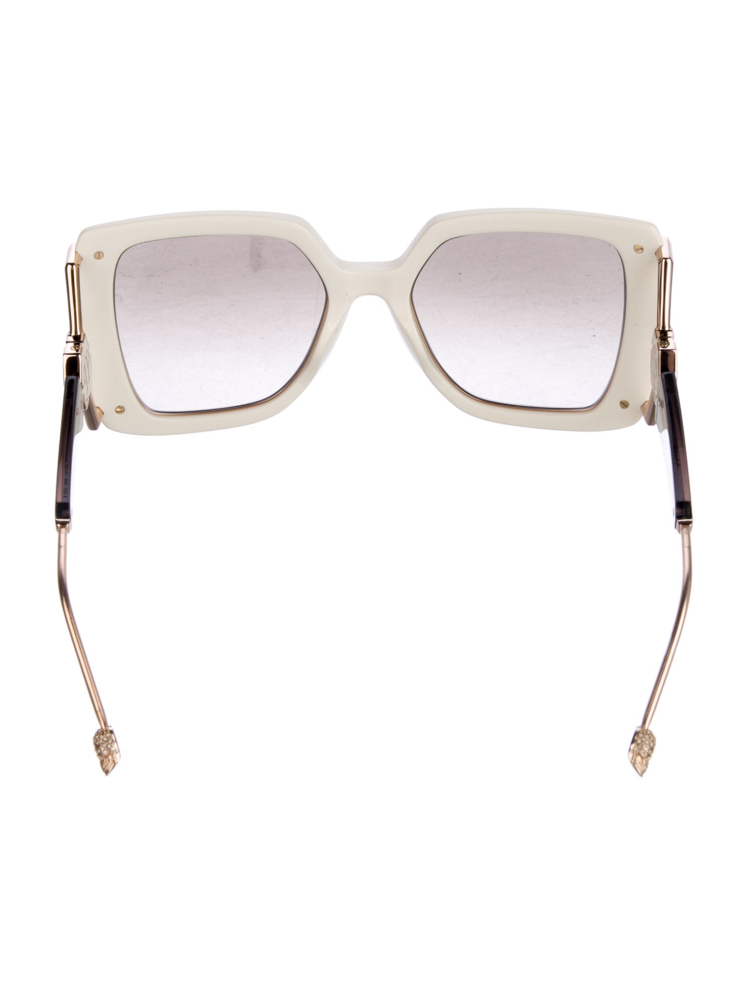 Philipp Plein Oversize Mirrored Sunglasses