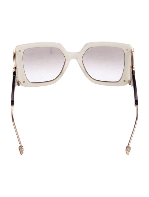 Philipp Plein Oversize Mirrored Sunglasses