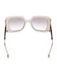 Philipp Plein Oversize Mirrored Sunglasses
