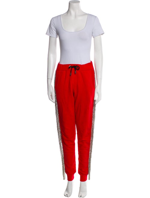 Philipp Plein Graphic Print Crystal Embellishments Pant Set