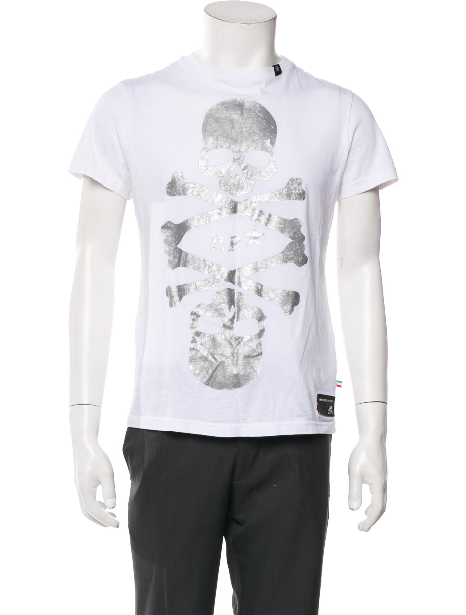 Philipp Plein Graphic Print Crew Neck T-Shirt