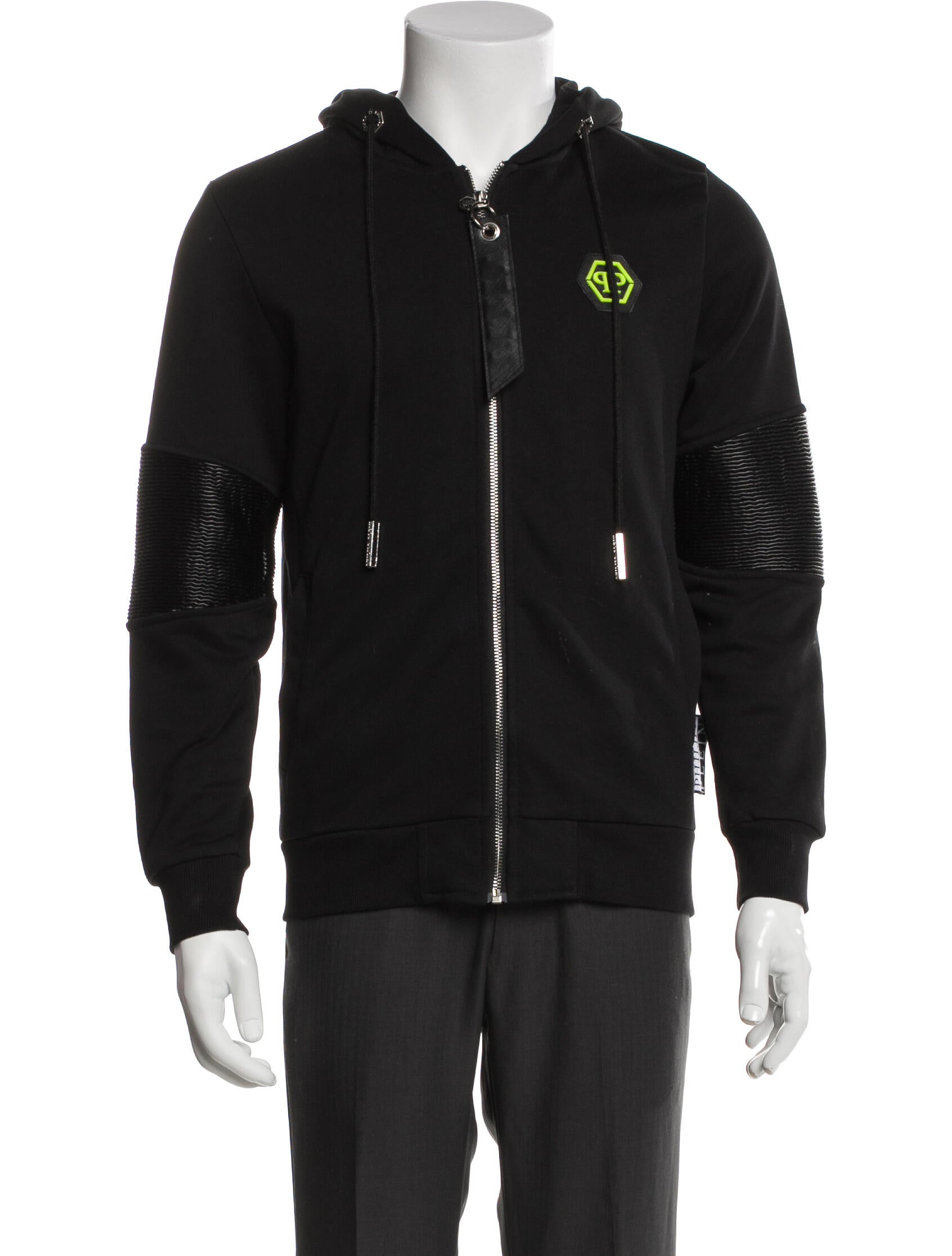 Philipp Plein V-Neck Long Sleeve Hoodie