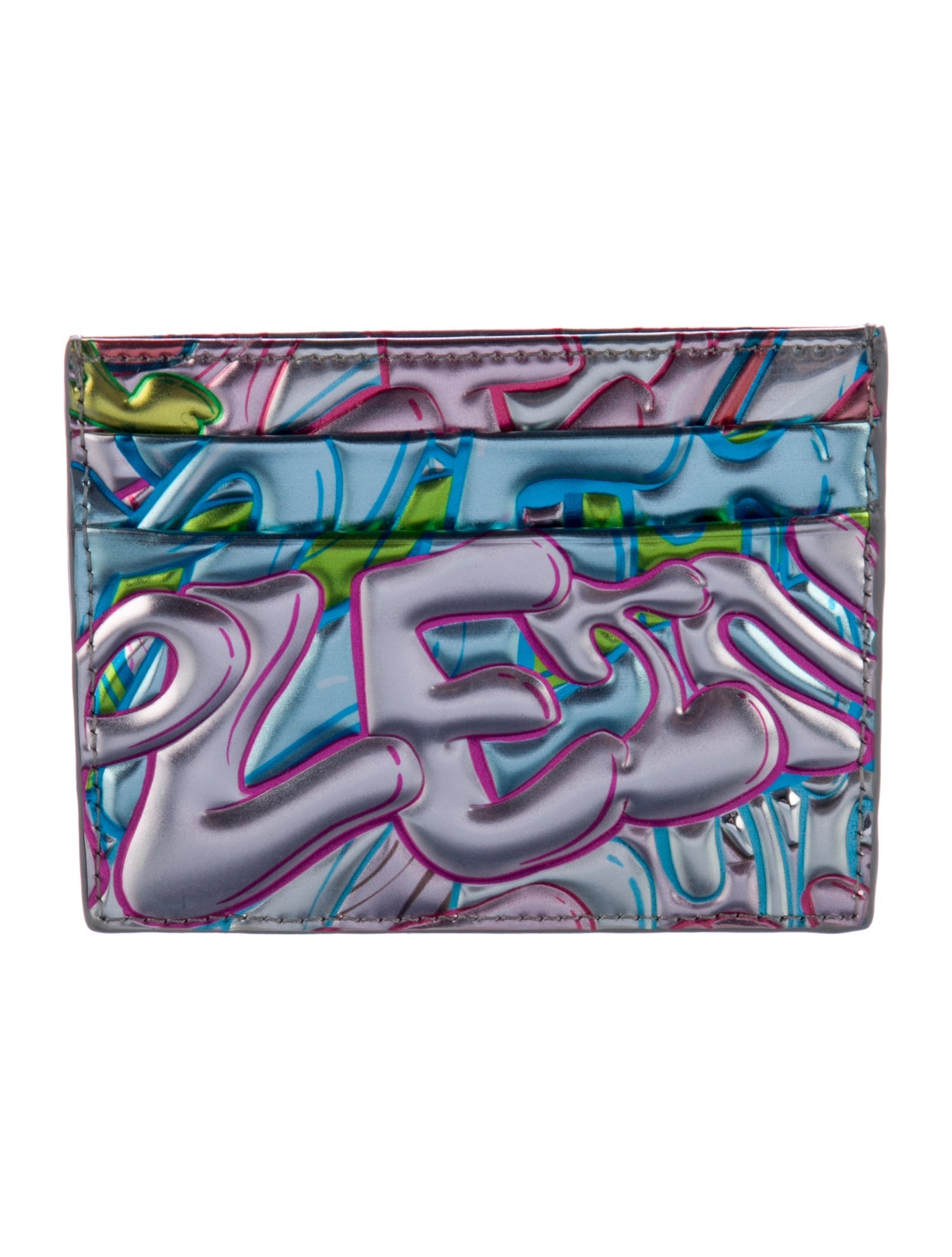 Philipp Plein Leather Printed Wallet w/ Tags
