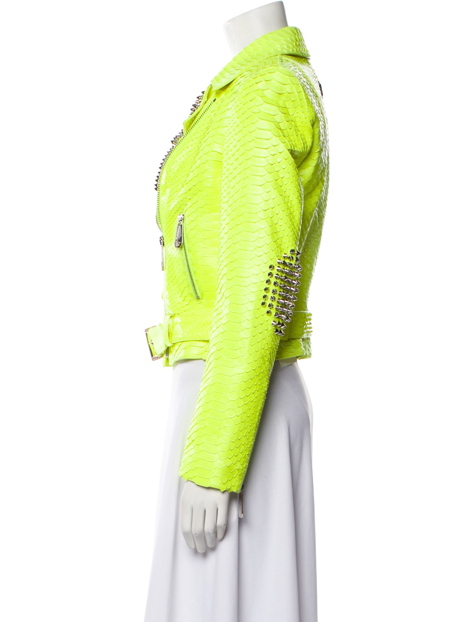 Philipp Plein Couture Python Biker Jacket w/ Tags