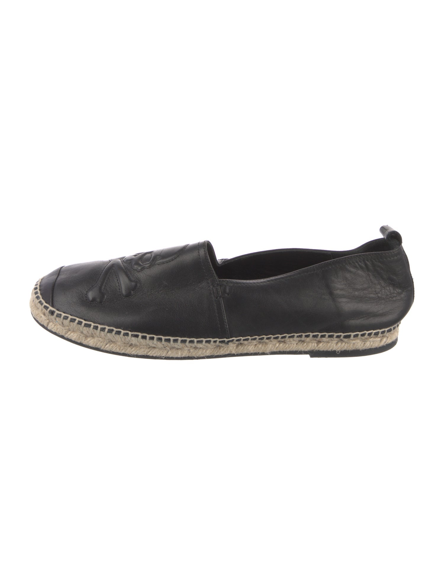Philipp Plein Leather Espadrilles